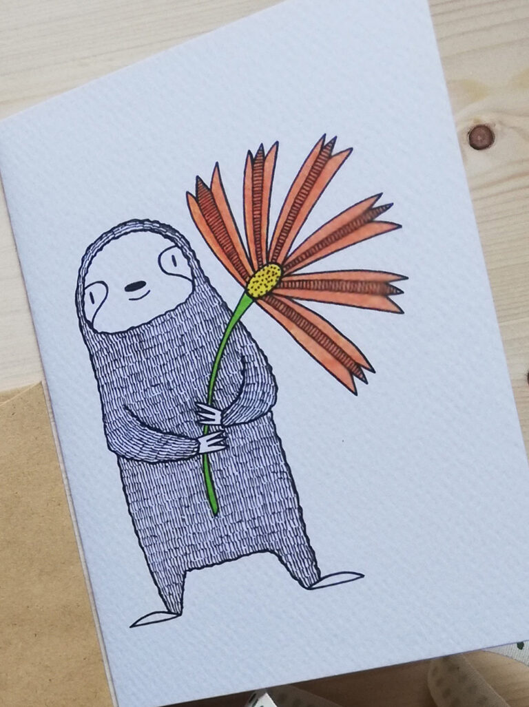 biglietti di auguri pieghevole con busta carta craft