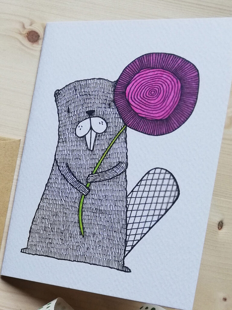 biglietti di auguri pieghevole con busta carta craft