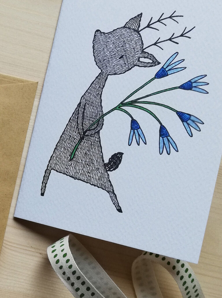 biglietti di auguri pieghevole con busta carta craft