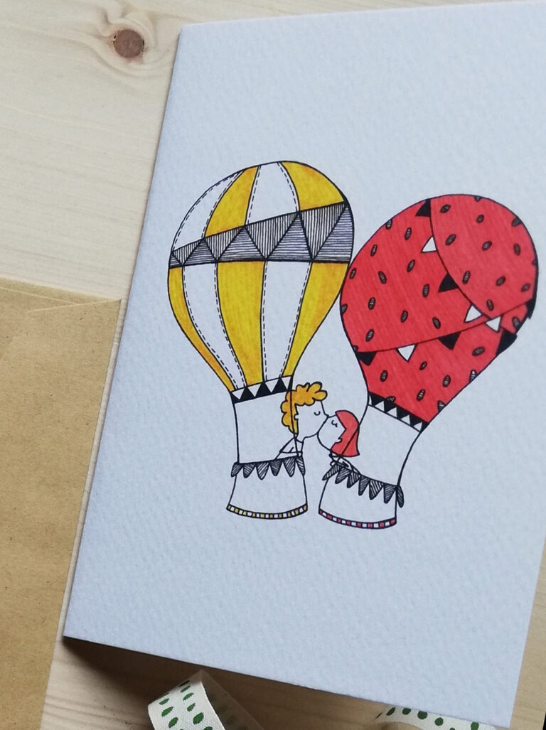 biglietti di auguri pieghevole con busta carta craft