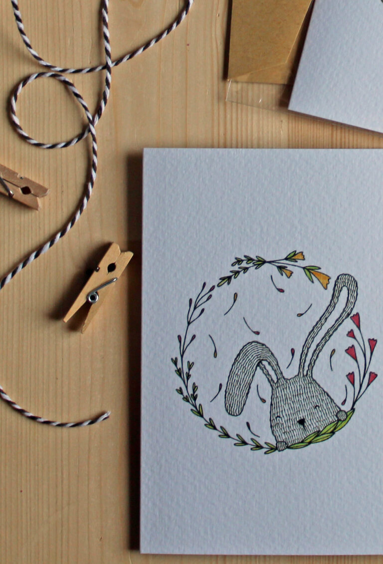 biglietti di auguri pieghevole con busta carta craft