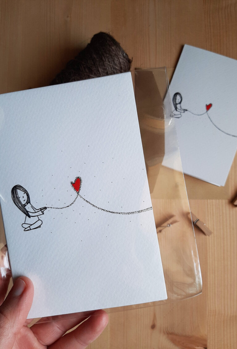 biglietti di auguri pieghevole con busta carta craft