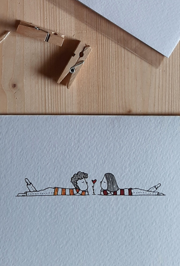 biglietti di auguri pieghevole con busta carta craft
