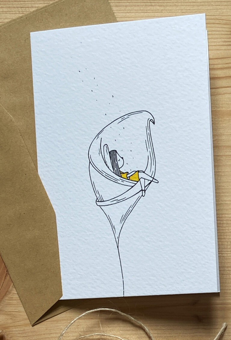 biglietti di auguri pieghevole con busta carta craft