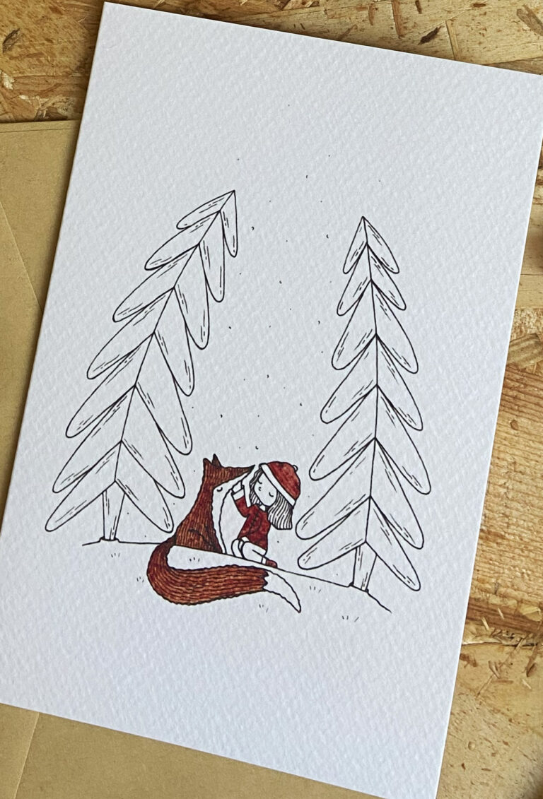 biglietti di auguri pieghevole con busta carta craft