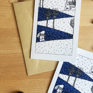 Biglietto di Auguri - Passeggiando in inverno