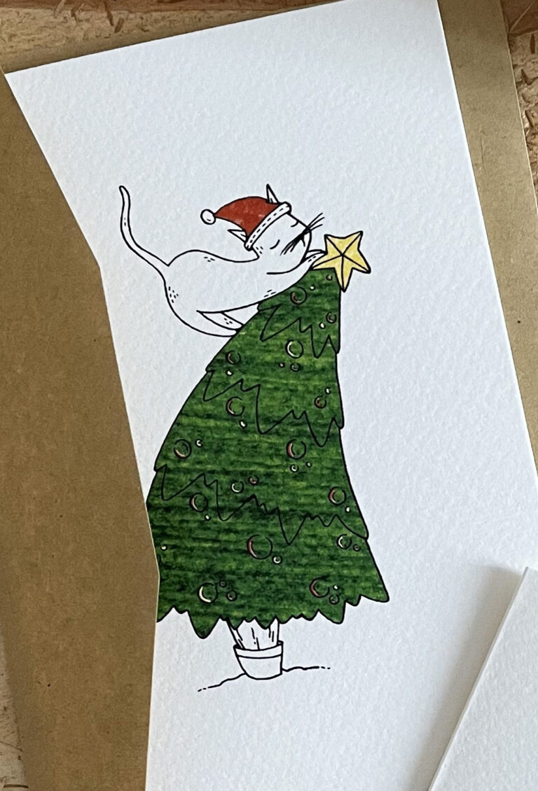 biglietto di auguri pieghevole con busta