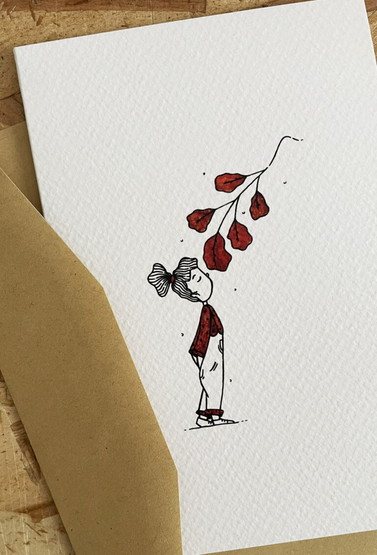 biglietti di auguri pieghevole con busta carta craft